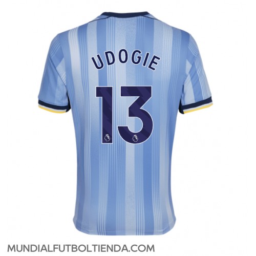 Camiseta Tottenham Hotspur Destiny Udogie #13 Segunda Equipación Replica 2024-25 mangas cortas